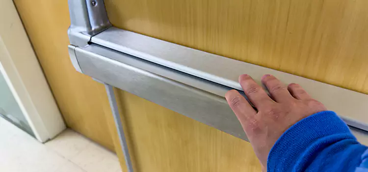 Installing a Push Bar on a Door Camas